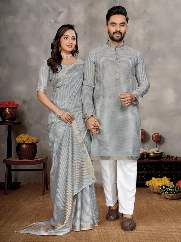 Men's_Kurta_+_Pant_&_Women_Saree