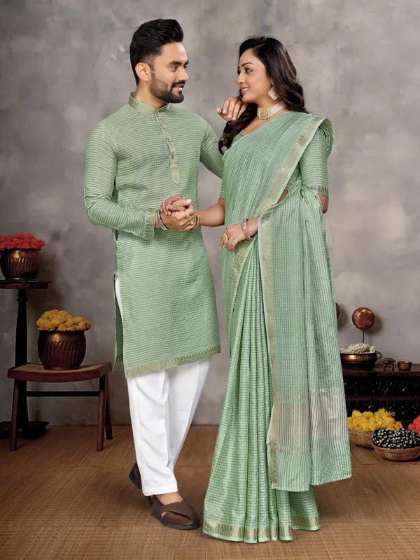 Men's_Kurta_+_Pant_&_Women_Saree