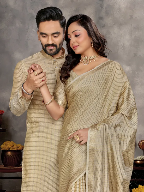 Men's_Kurta_+_Pant_&_Women_Saree