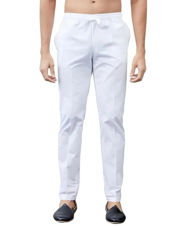 White_Cotton_Premium_Pyjama_For_Men