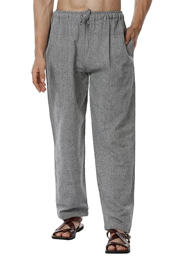 Grey_Cotton_Premium_Pyjama_For_Unisex