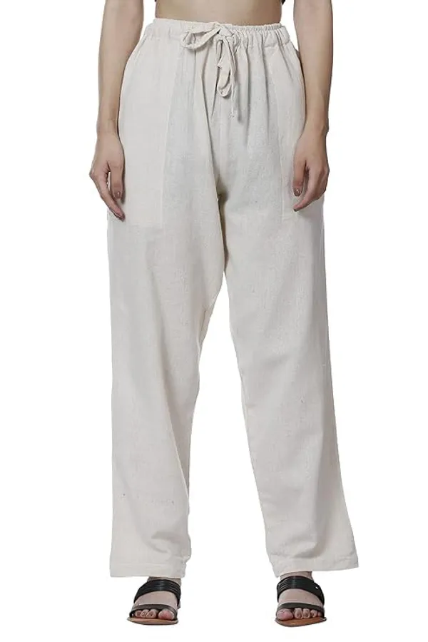 Cream_Cotton_Premium_Pyjama_For_Women