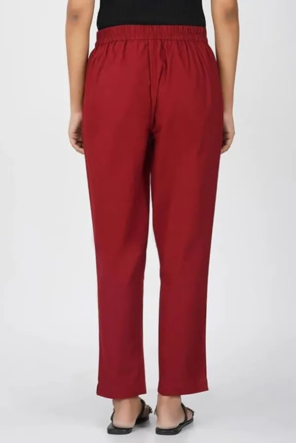 Maroon_Cotton_Premium_Pyjama_For_Women