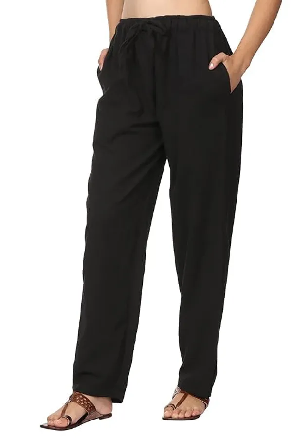 Black_Cotton_Premium_Pyjama_For_Women