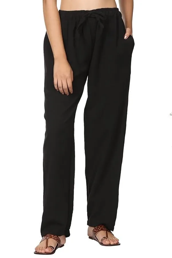 Black_Cotton_Premium_Pyjama_For_Women