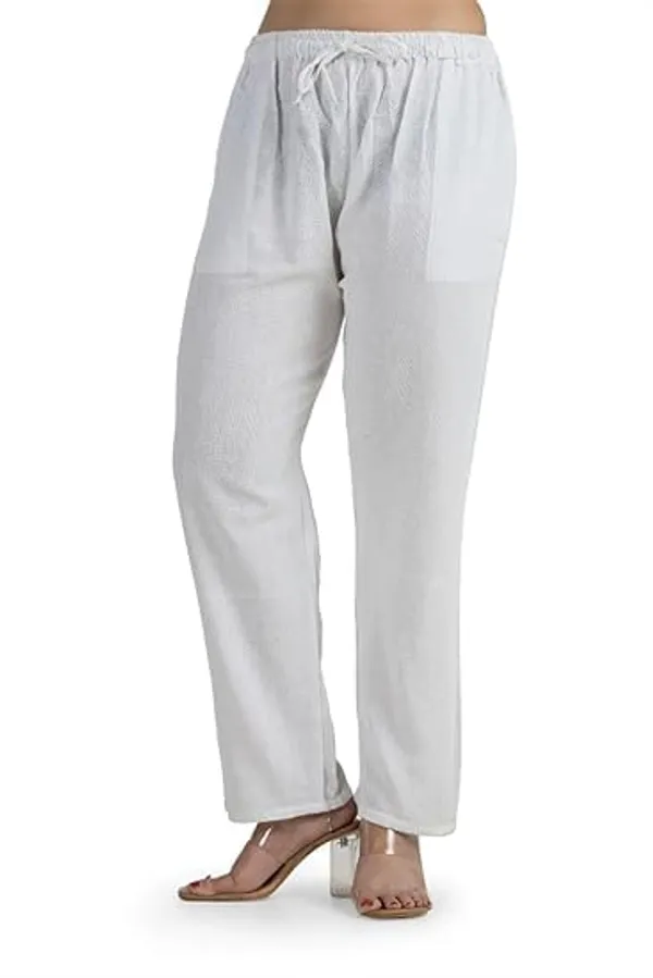 White_Cotton_Premium_Pyjama_For_Women