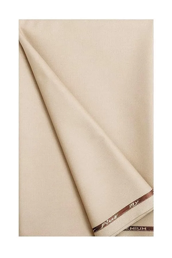 Beige_And_Brown_Cotton_Unstitched_Trouser_Fabric_For_Mens