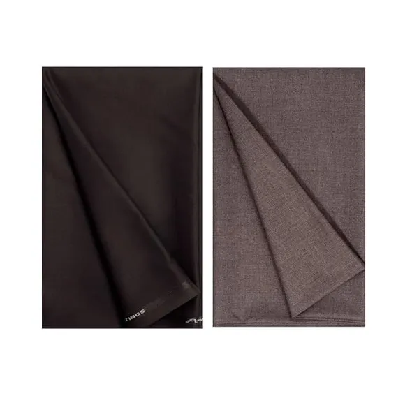 Mid_Brown_And_Brown_Cotton_Unstitched_Trouser_Fabric_For_Mens