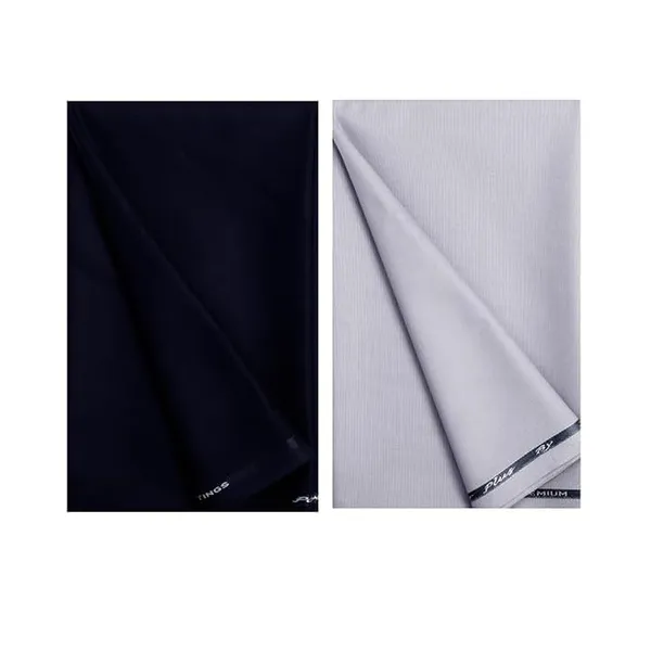 Light_Grey_And_Navy_Blue_Cotton_Unstitched_Trouser_Fabric_For_Mens