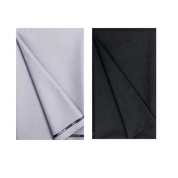 Black_And_Light_Grey_Cotton_Unstitched_Trouser_Fabric_For_Mens