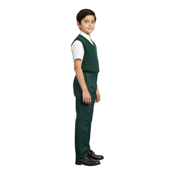 Bottle_Green_Cotton_School_Uniform_Trouser_For_Kids