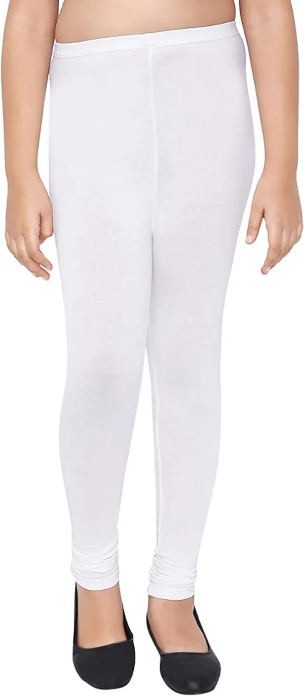 White_Cotton_Churidar_Leggings_For_Girls
