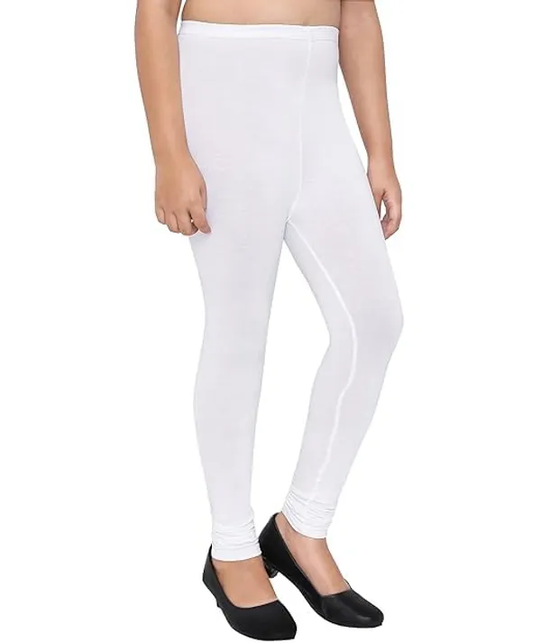 White_Cotton_Churidar_Leggings_For_Girls