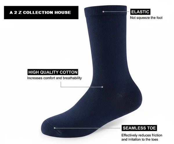 Navy_Blue_Cotton_School_Uniform_Socks_For_Kids