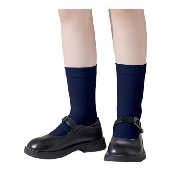 Navy_Blue_Cotton_School_Uniform_Socks_For_Kids