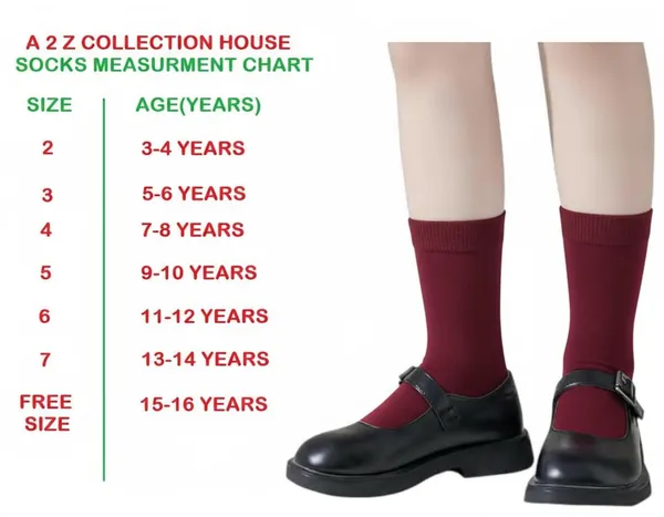 Maroon_Cotton_School_Uniform_Socks_For_Kids