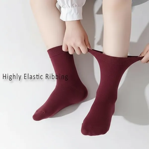 Maroon_Cotton_School_Uniform_Socks_For_Kids