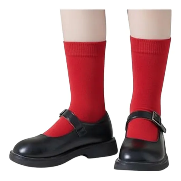 Red_Cotton_School_Uniform_Socks_For_Boys