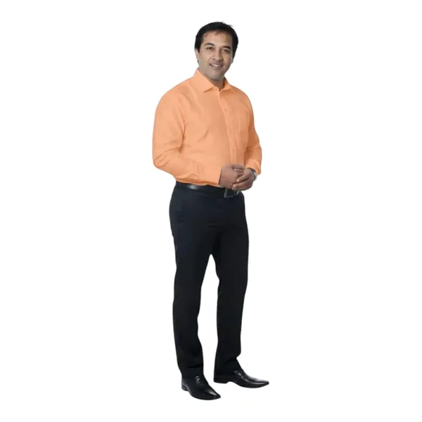 Light_Orange_Cotton_Formal_Shirt_For_Mens
