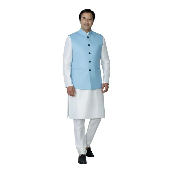 Sky_Blue_Cotton_Nehru_Jacket_For_Mens