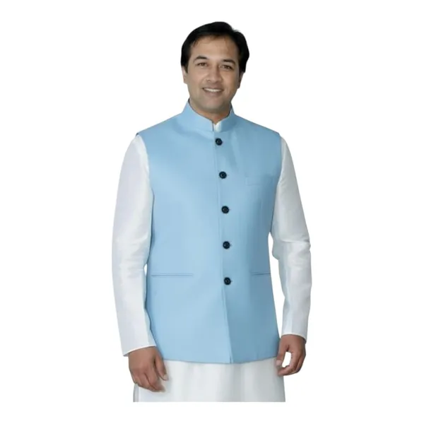 Sky_Blue_Cotton_Nehru_Jacket_For_Mens