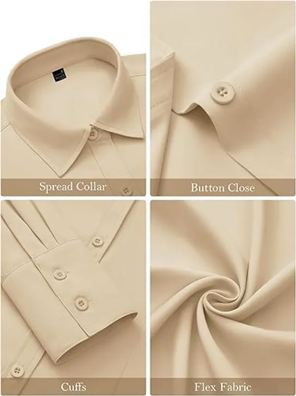 Cream_Yellow_Cotton_Button_Down_Shirt_For_Womens