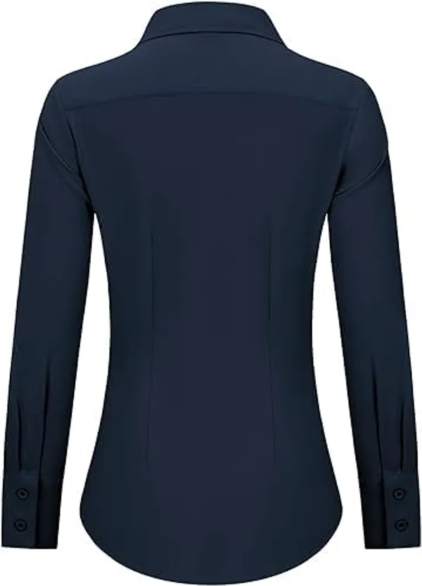 Dark_Navy_Blue_Cotton_Shirt_For_Womens