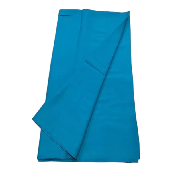 Sky_Blue_Firozi_Cotton_Butter_Crepe_Unstitched_Fabric_For_Unisex