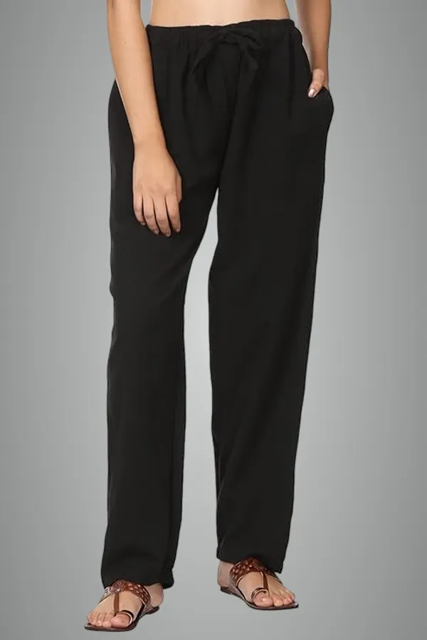 Black_Cotton_Premium_Pyjama_For_Women