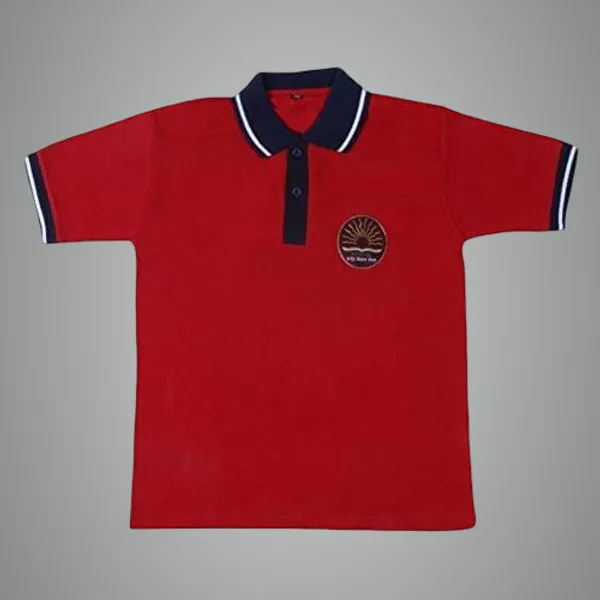 Red_Cotton_School_Uniform_T-Shirt_For_Kids