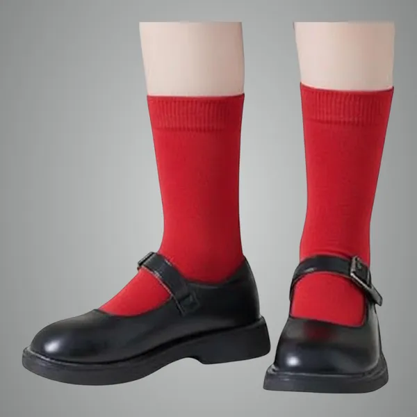 Red_Cotton_School_Uniform_Socks_For_Boys