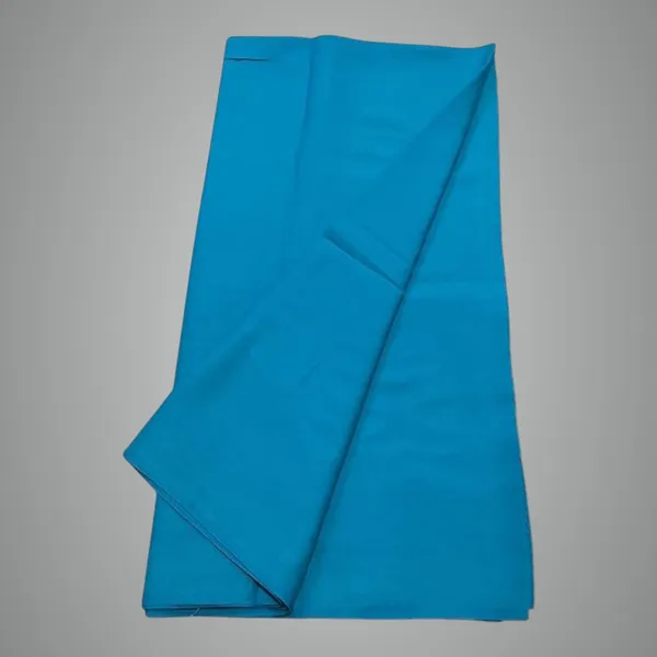 Sky_Blue_Firozi_Cotton_Butter_Crepe_Unstitched_Fabric_For_Unisex