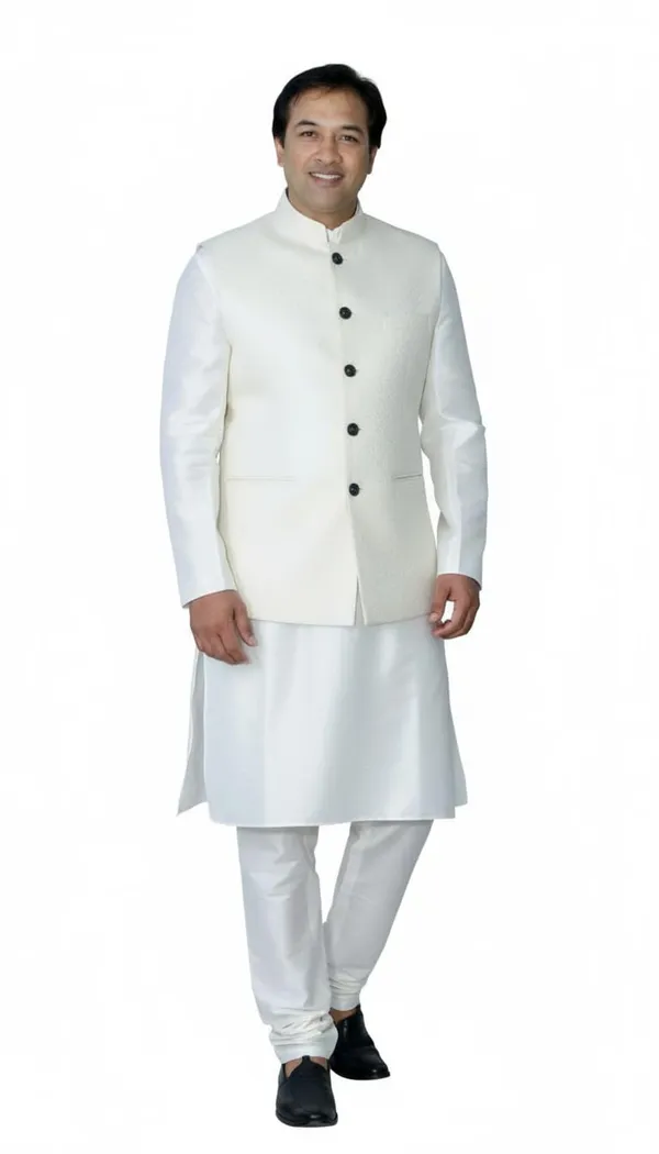 White_Cotton_Premium_Nehru_Jacket_For_Men