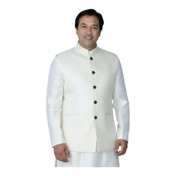 White_Cotton_Premium_Nehru_Jacket_For_Men