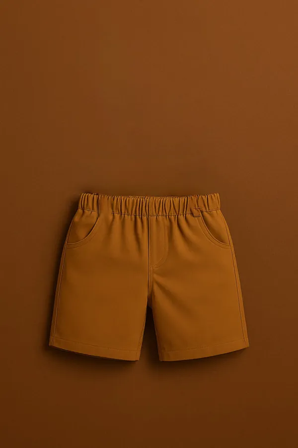 Brown_Pure_Cotton_Exclusive_Clothing_Set_With_Bow_Tie_For_Boys