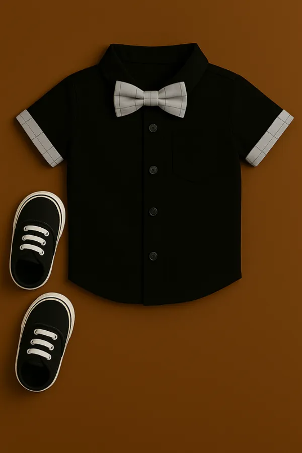 Grey_Pure_Cotton_Exclusive_Clothing_Set_With_Bow_Tie_&_Suspenders_For_Boys