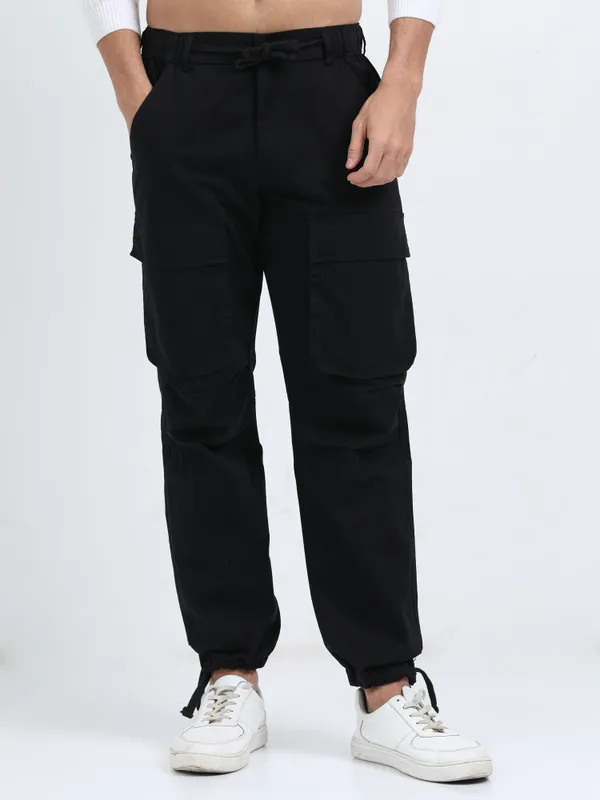 Capella_Black_Cotton_Cargo_Pant_For_Men