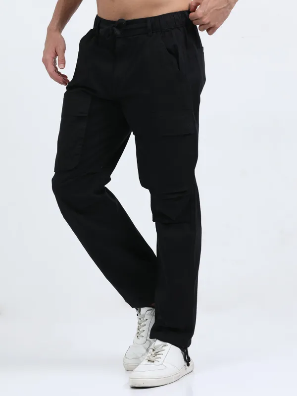 Capella_Black_Cotton_Cargo_Pant_For_Men
