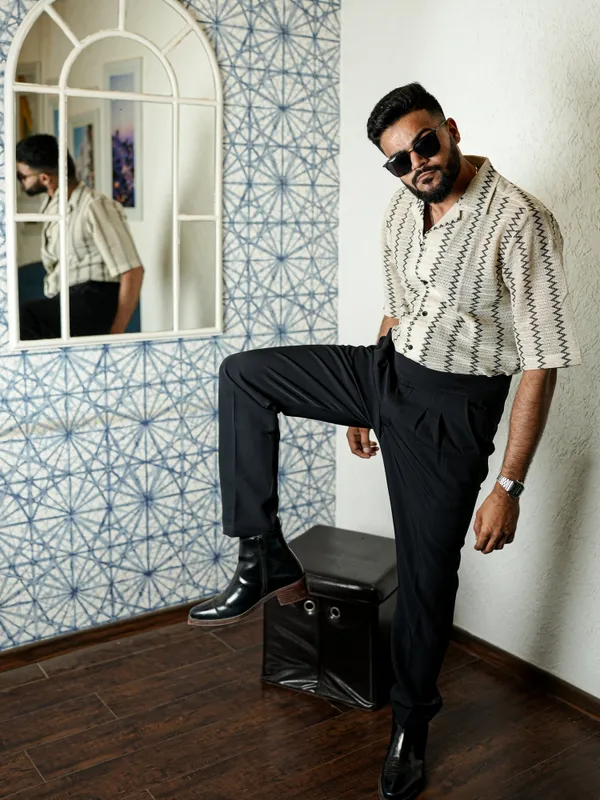 Cannis_Deep_Black_Cotton_Gurkha_Pant_For_Men
