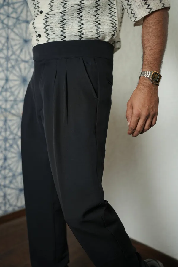 Cannis_Deep_Black_Cotton_Gurkha_Pant_For_Men