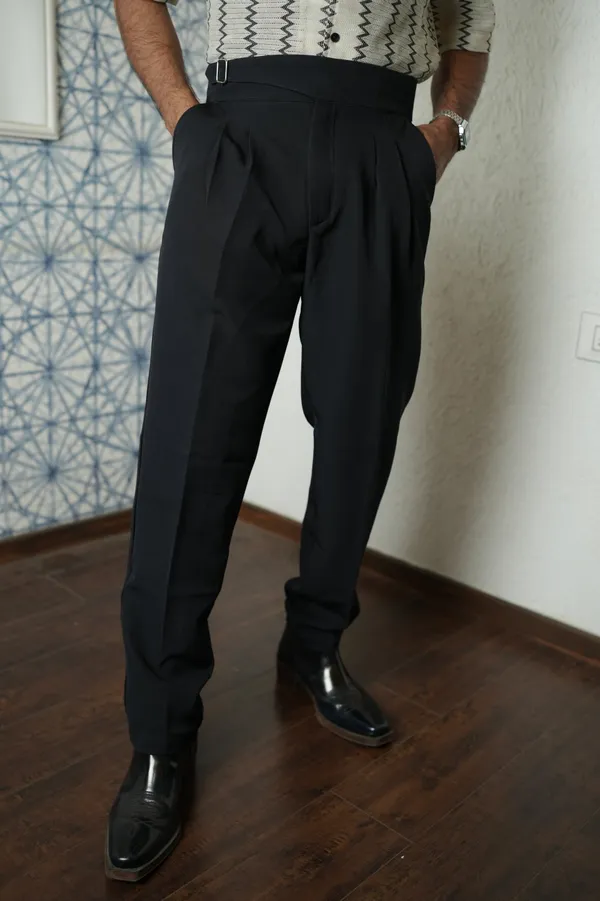 Cannis_Deep_Black_Cotton_Gurkha_Pant_For_Men