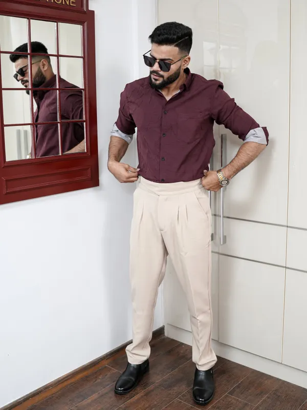 Cannis_Beige_Cotton_Gurkha_Pant_For_Men