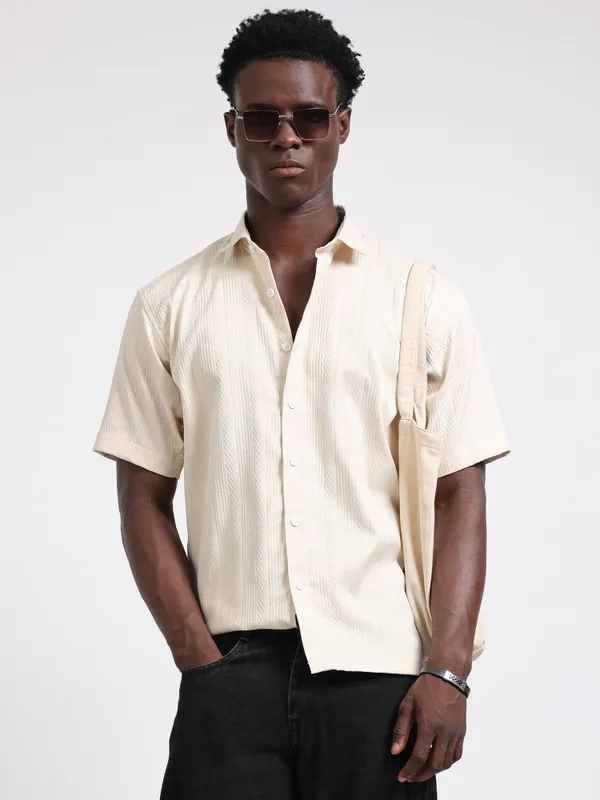 Nashville_Cream_Cotton_Solid_Shirt_For_Men