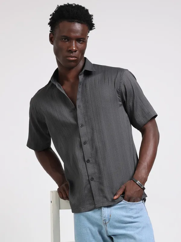 Nashville_Grey_Cotton_Solid_Shirt_For_Men