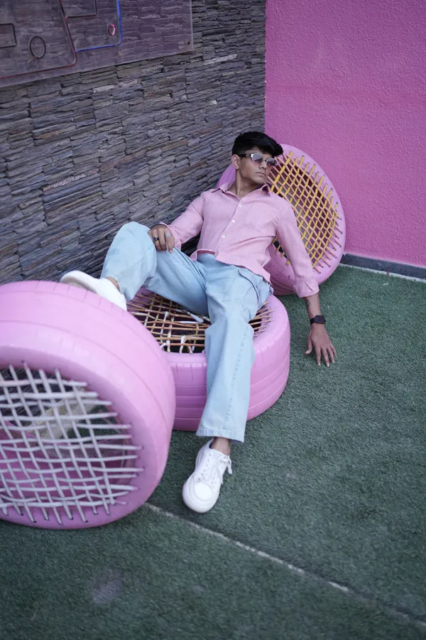 Dunkirk_Pink_Cotton_Striped_Shirt_For_Men