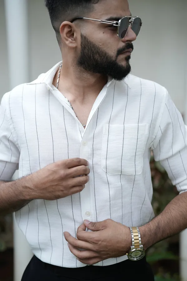 Dunkirk_White_Cotton_Striped_Shirt_For_Men