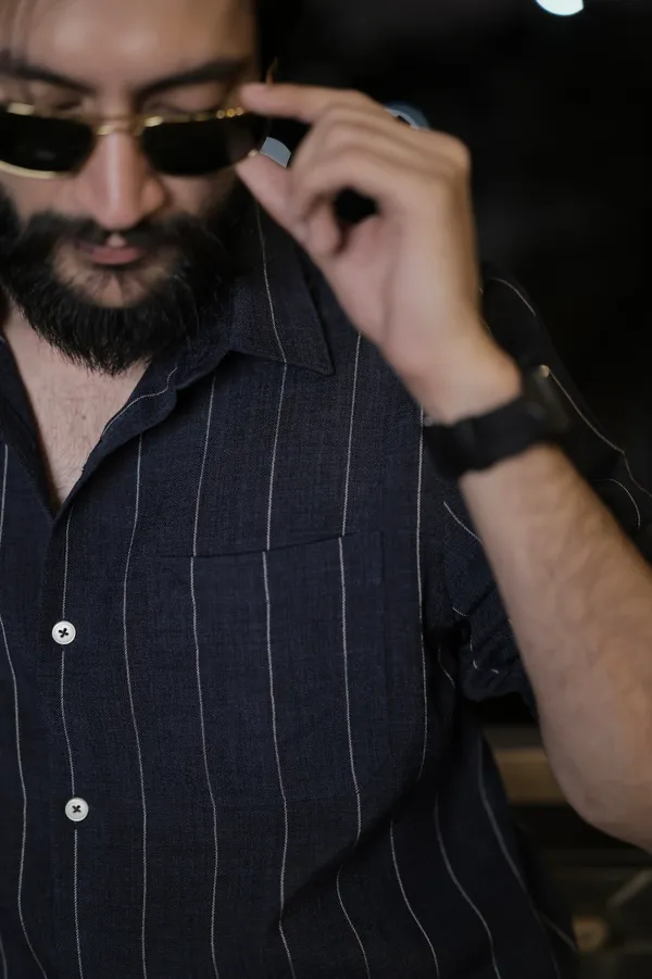 Dunkirk_Navy_Cotton_Striped_Shirt_For_Men