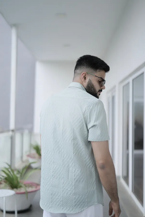Greenland_Green_Cotton_Solid_Shirt_For_Men
