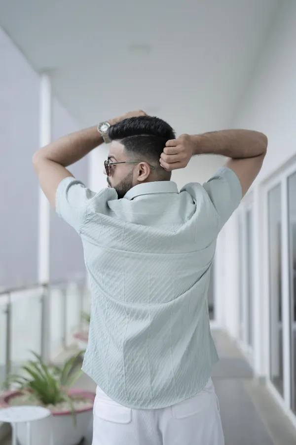 Greenland_Green_Cotton_Solid_Shirt_For_Men