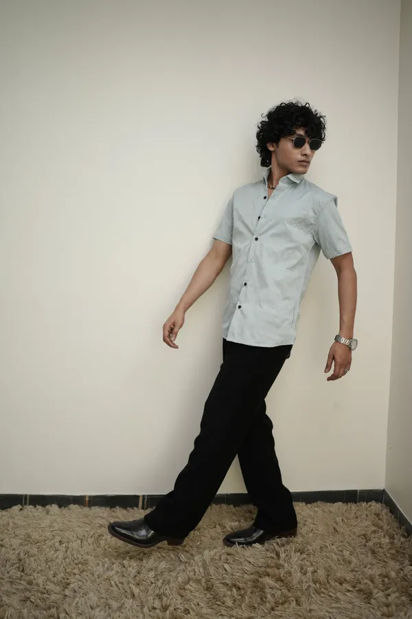 Greenland_Grey_Texture_Cotton_Solid_Shirt_For_Men